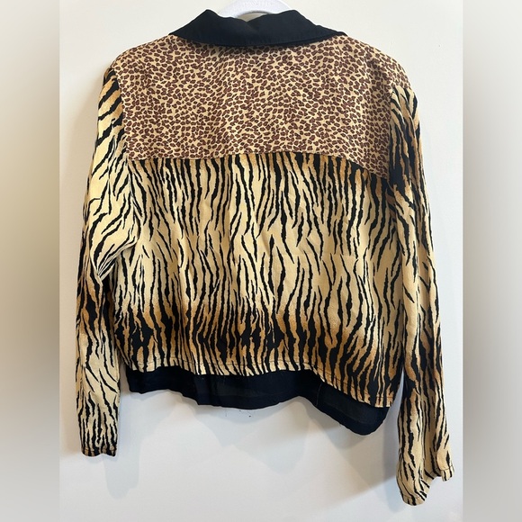 ❤️ Cache Animal Print Women's Blazer/Bomber Size M - Picture 4 of 4